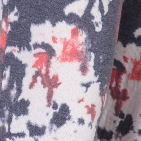 NWT! Soft Comfy Tie Dye Elastic Waist Adjustable Straps w/ Pockets Jumpsuit - Picture 3 of 5